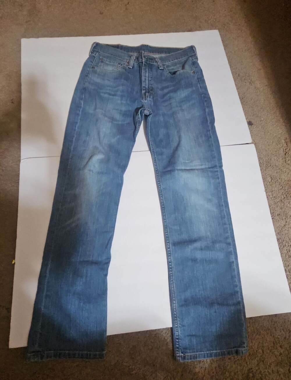 Levi's 514 Straight Fit Jeans Size W30 L30 Blue Denim